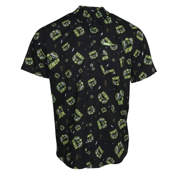 Dixxon Flannel "The Frankenstein" Horror Series Bamboo SS Party Shirt - Picture 2 of 2